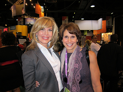 Michelle King Robson and Dr. Cappello on the California Women's Conference exhibit floor