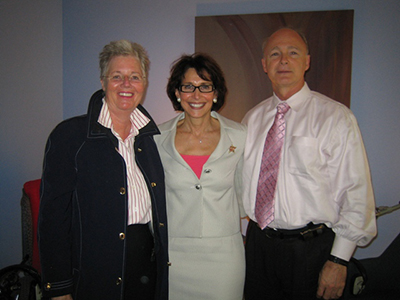 Dr. Cappello posing with Dr. Lynwood Hammers and radio host Faith Middleton