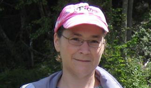 Portrait of Angela in a pink cap