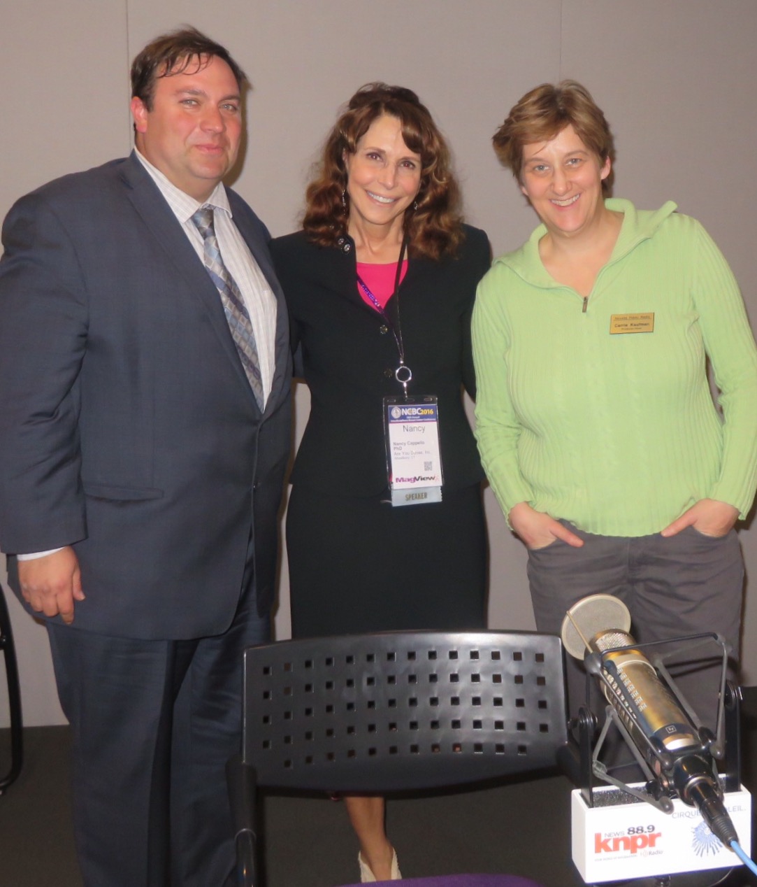 Dr. Cappello with fellow guests in the KNPR studio