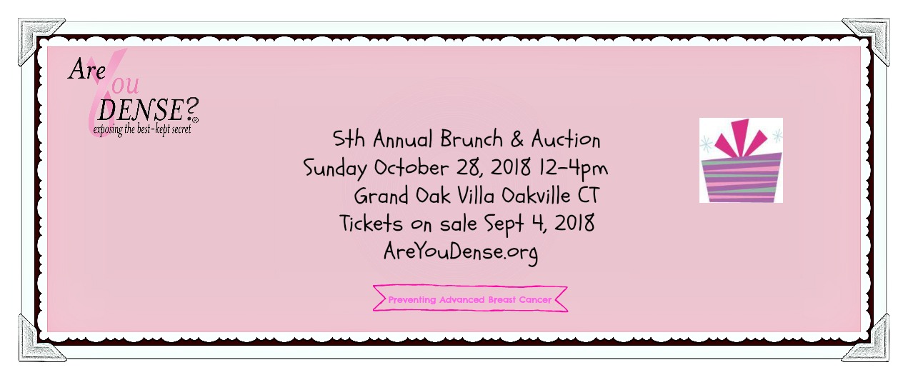 Ticket: 5th Annual Brunch & Auction, Sunday, October 28, 2018, Grand Oak Villa, Oakville CT