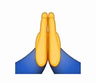 Folded hands emoji