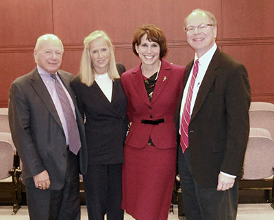 Dr. Cappello with Senator Crisco, Senator Hartley and Dr. Steven Cohen at the Capitol forum